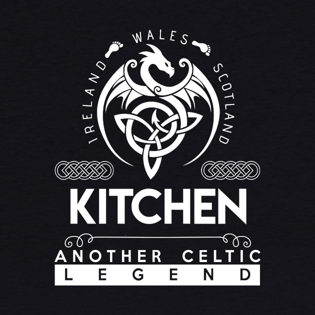 Kitchen Name T Shirt - Another Celtic Legend Kitchen Dragon Gift Item by harpermargy8920